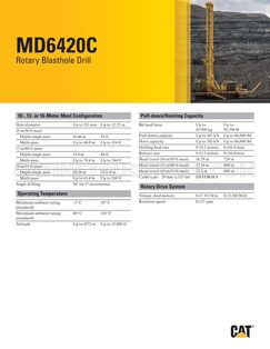 Caterpillar MD6420C Specifications