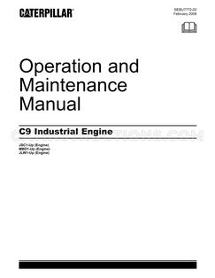 Caterpillar C9 Operation and Maintenance Manual