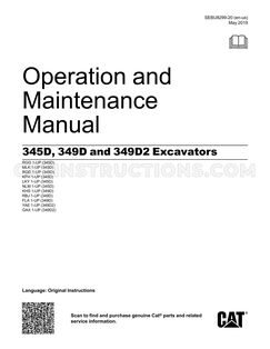 Caterpillar 345D Operation and Maintenance Manual