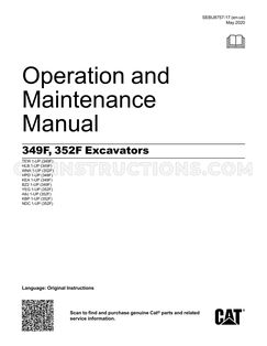 Caterpillar 352F Operation and Maintenance Manual