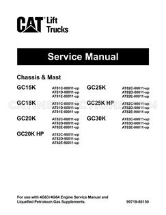 GC25K Forklift Service Manual
